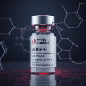 GHRP-6 research peptide vial