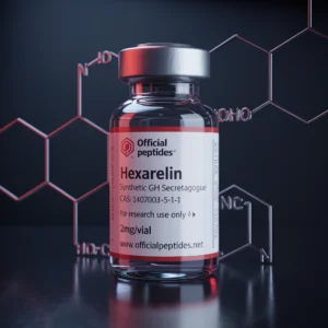 Hexarelin research peptide vial