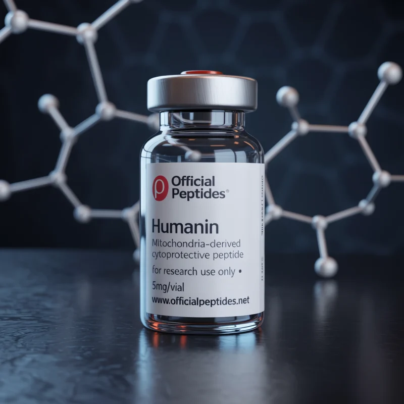Humanin mitochondria-derived research peptide vial