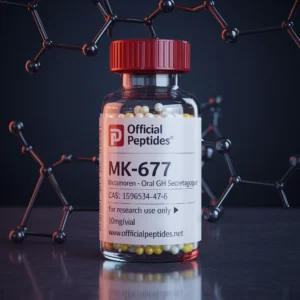 MK-677 Ibutamoren research peptide vial
