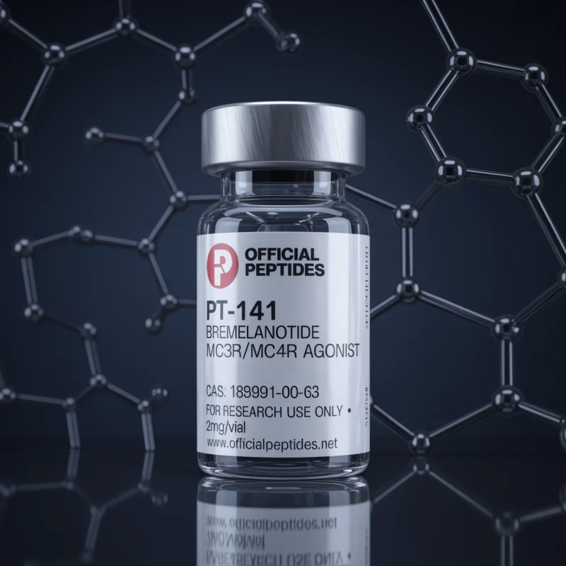 PT-141 Bremelanotide research peptide vial