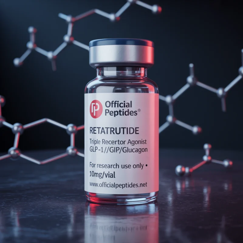 Retatrutide research peptide vial