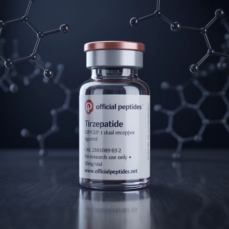 Tirzepatide research peptide vial